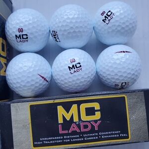MC Lady Muscle Fiber Core Golf Balls 2 Sets Of 3 Each New In Box